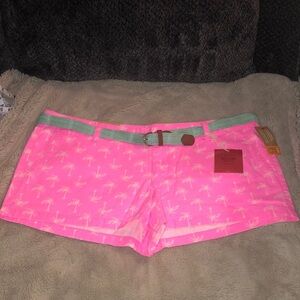 NWT Mossimo Canvas Palm Tree Shorts, size 17